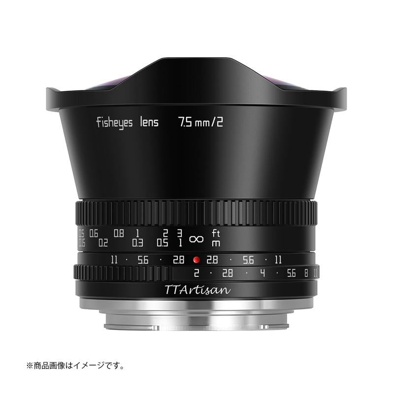 TTArtisan 7.5mm f/2 X (B) 7.5mm f/2 C Fisheye(Xマウント) - 業務用 