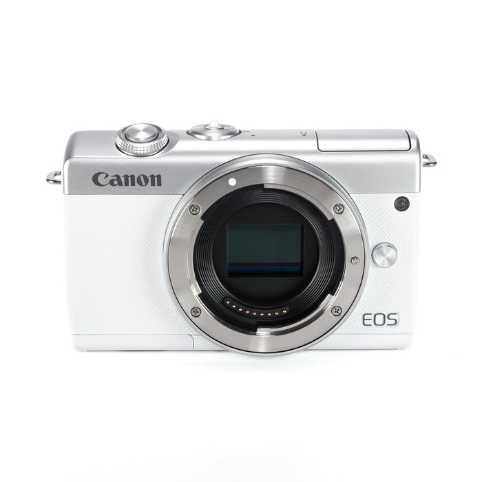 中古品】Canon EOSM200WH-WZK EOS M200 ダブルズームキット ホワイト