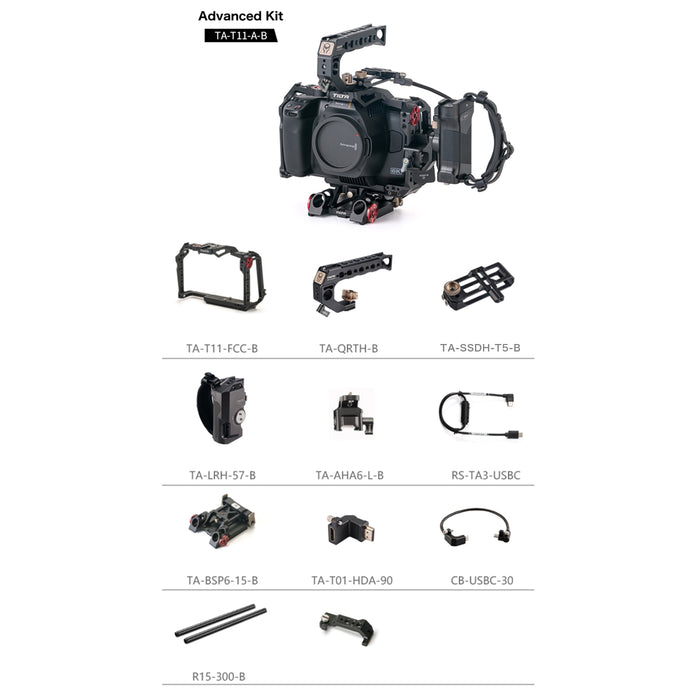 Tilta TA-T11-A-B BMPCC 6K Pro用 アドバンスドキット ブラック