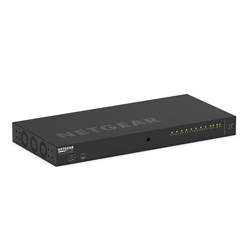 NETGEAR GSM4212PX-100AJS M4250-10G2XF-PoE+ PoE+対応(240W) 1Gポート×10 SFP+スロット×2 フルマネージスイッチ