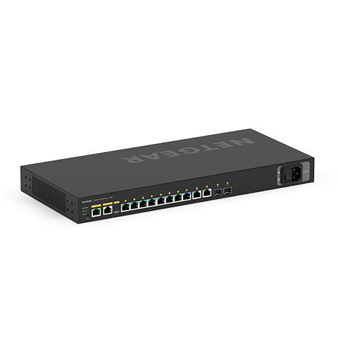 NETGEAR GSM4212PX-100AJS M4250-10G2XF-PoE+ PoE+対応(240W) 1Gポート×10 SFP+スロット×2 フルマネージスイッチ