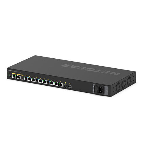 NETGEAR GSM4212PX-100AJS M4250-10G2XF-PoE+ PoE+対応(240W) 1Gポート×10 SFP+スロット×2 フルマネージスイッチ