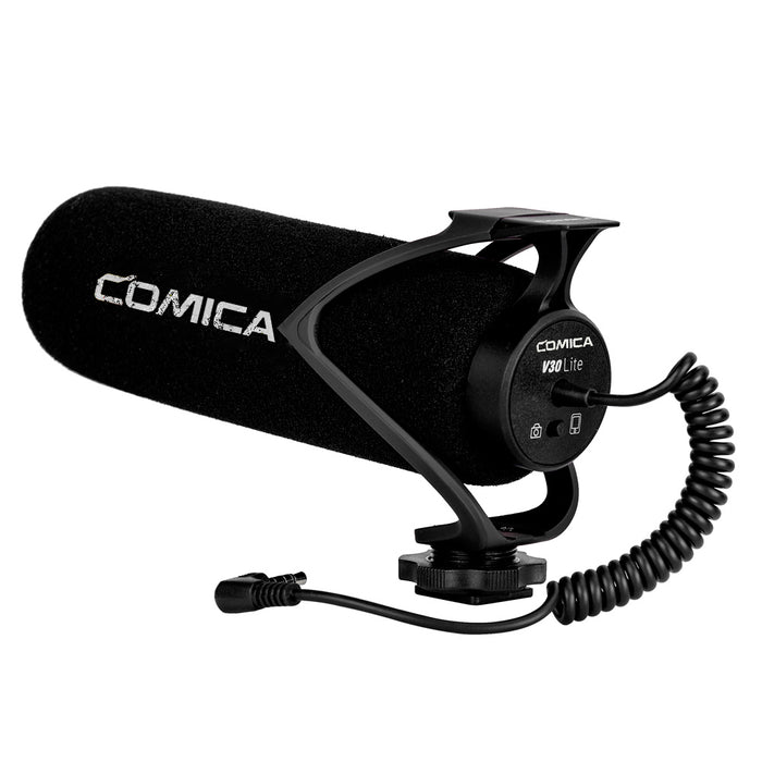 COMICA CVM-V30 LITE B スーパーカーディオイドコンデンサー ショットガンマイクロホン(Black)