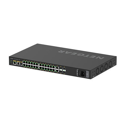NETGEAR GSM4230P-100AJS M4250-26G4F-PoE+　PoE+対応 (300W) 1Gポート×26 SFPスロット×4 フルマネージスイッチ