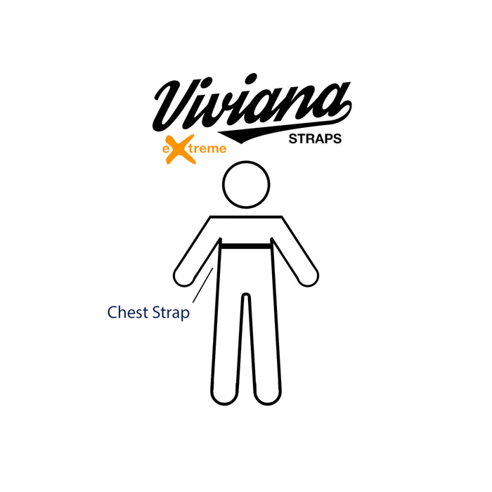 Viviana Straps VSCHBKEX 胸用ストラップ エクストリーム(低刺激/106cm) ブラック