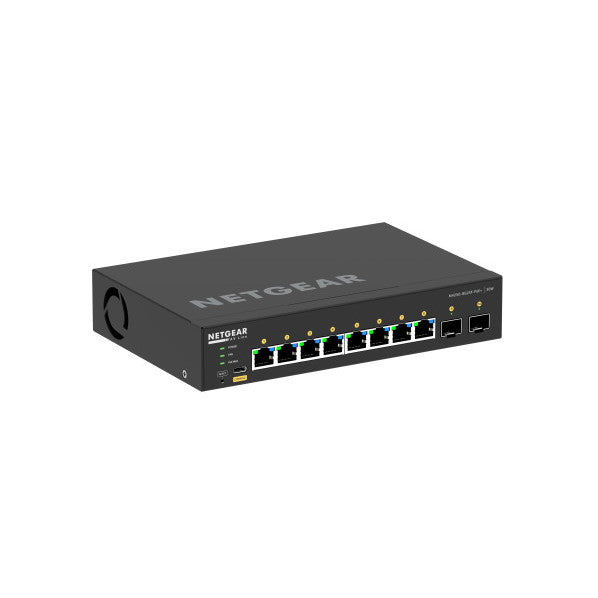 NETGEAR GSM4210PX-100JPS M4250-8G2XF-PoE+　PoE+対応(220W) 1Gポート×8 SFP+スロット×2 フルマネージスイッチ
