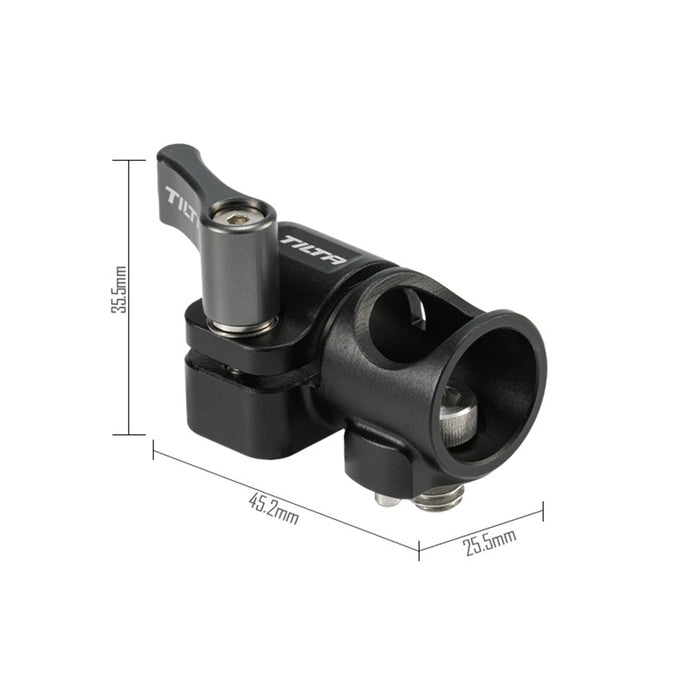 Tilta TA-15RH-1420S-B 15mmロッドホルダー 1/4インチ-20アダプター(サイドマウント) ブラック