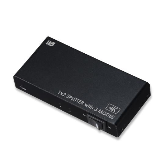 ラトックシステム RS-HDSP2M-4K 4K60Hz対応 1入力 2出力 HDMI分配器(動作モード機能付)