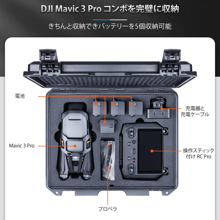 Lykus DCP-M350 Mavic 3 Pro プレミアムハードケース