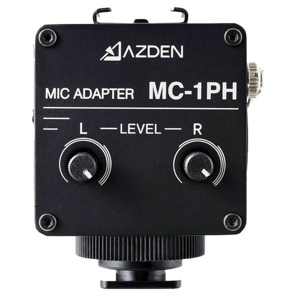AZDEN MC-1PH(BLACK) ファンタム電源供給機能付きマイクアダプター(ブラック)