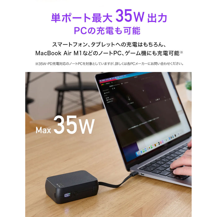 CIO SMARTCOBYPRO-35W-CABLE-C-WH SMARTCOBY Pro CABLE C toC(USB-Cケーブル内蔵型/10000mAh/最大35W/ホワイト)