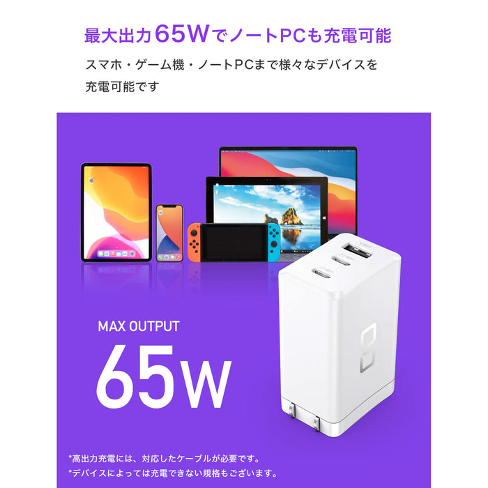 CIO CIO-G65W2C1A-N-WH NovaPort TRIO 65W2C1A ホワイト