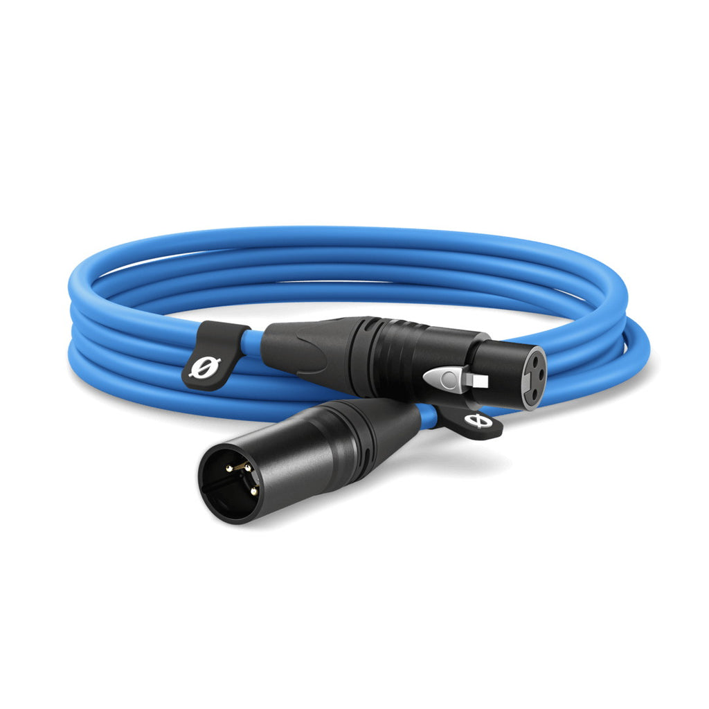 RODE XLR3M-B プレミアム XLRケーブル 3m(ブルー) - 業務用撮影・映像