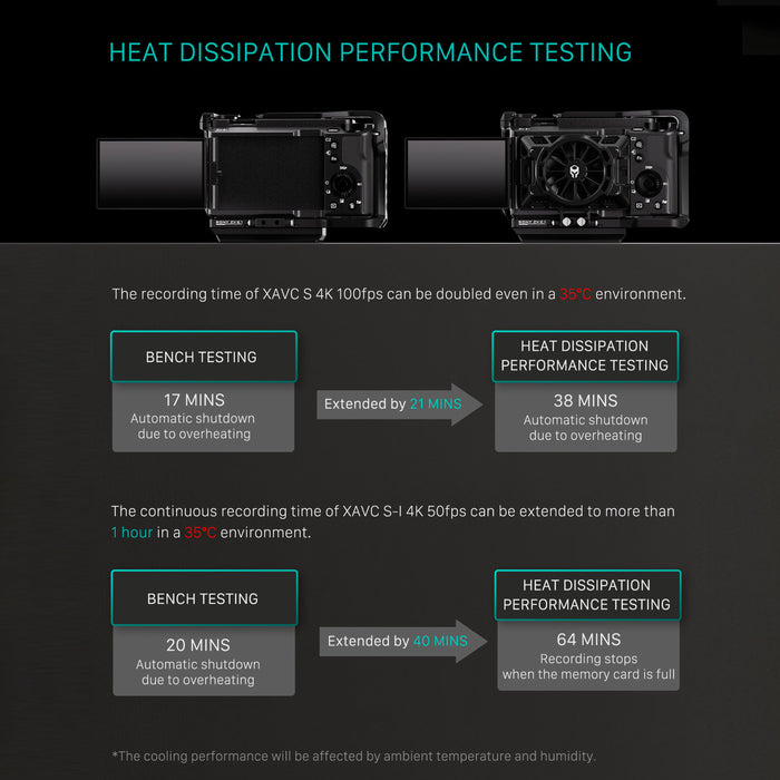Tilta TA-T35-CS-B Cooling System for Sony ZV-E1 - Black