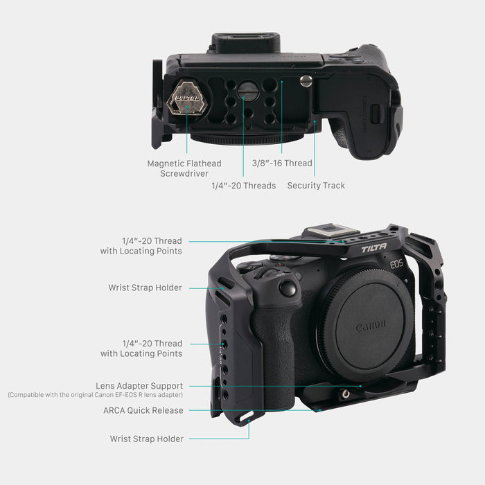 Tilta TA-T28-FCC-B Full Camera Cage for Canon R8 - Black
