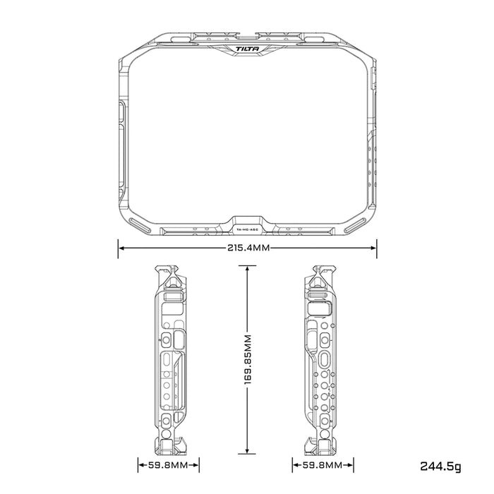 TILTA TA-MC-ASC-B Monitor Cage for Atomos Shogun Connect – Black