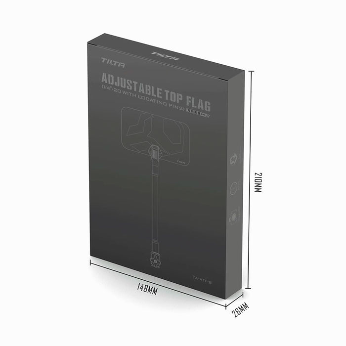 Tilta TA-ATF-B Tilta Adjustable Top Flag (1/4inch-20 with Locating Pins) - Black