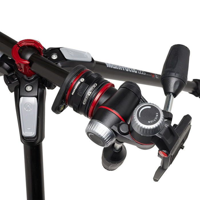 Manfrotto MK055CXPRO33WQR 055プロカーボン3段三脚+XPRO3ウエイ+MOVEキット