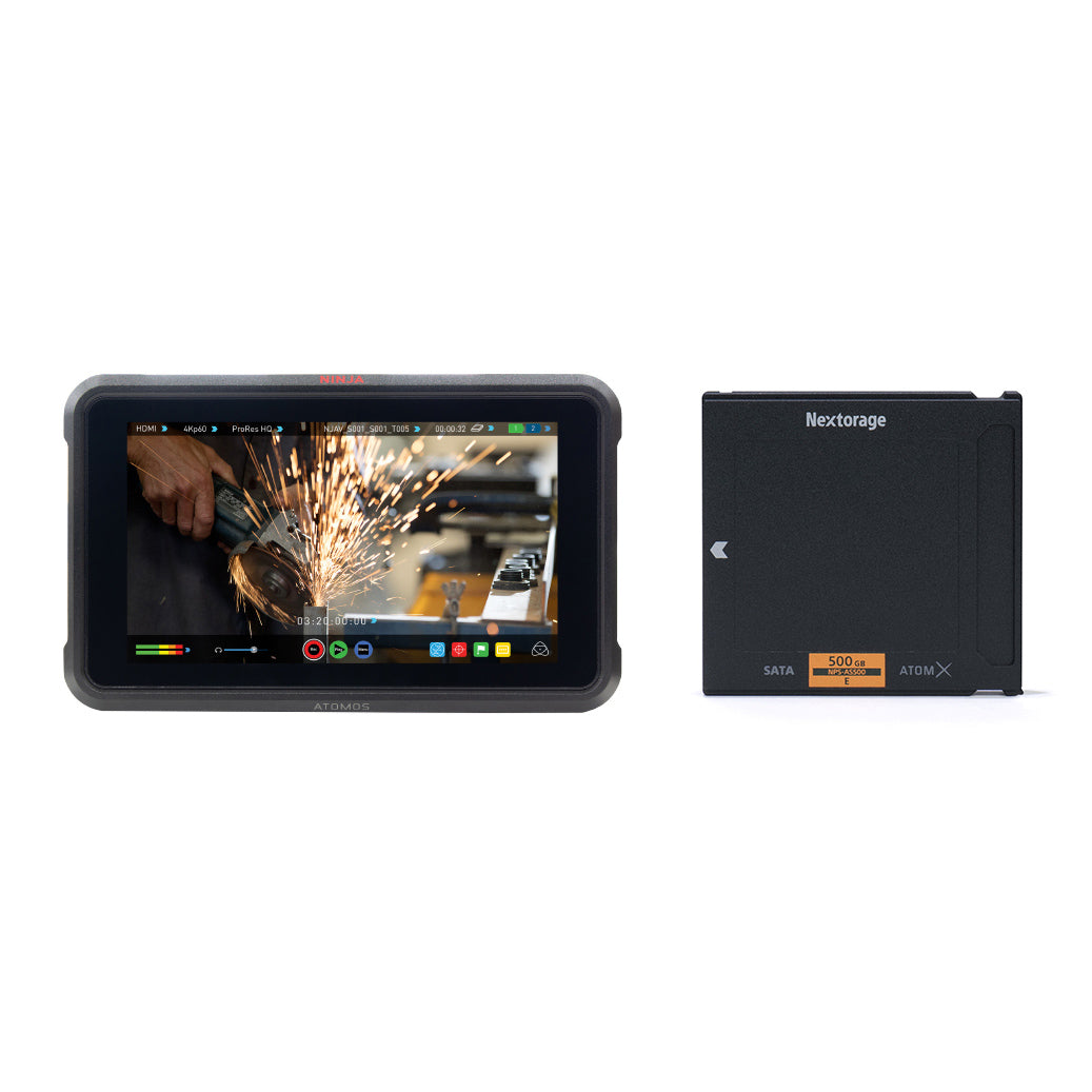 【キャンぺーン】ATOMOS ATOMNJAV01SSD500 4K対応SSDレコーダー NINJA V SSD 500GBプレミアムキャンペーン