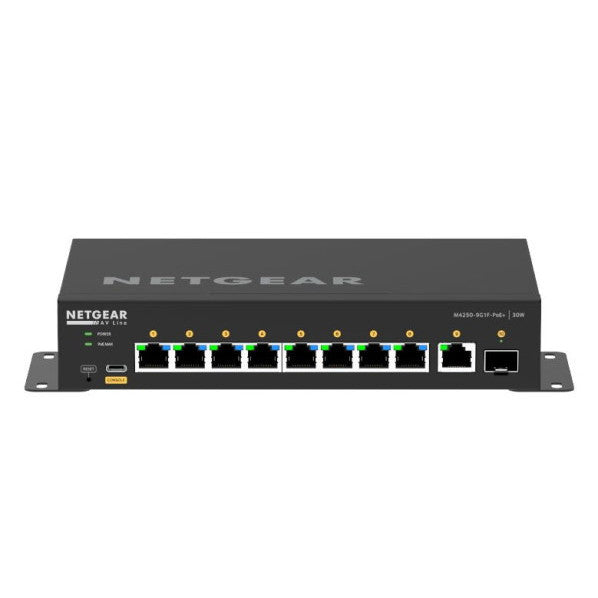 NETGEAR GSM4210PD-100JPS M4250-9G1F-PoE+　PoE+対応(110W) 1Gポート×9 SFPスロット×1 フルマネージスイッチ