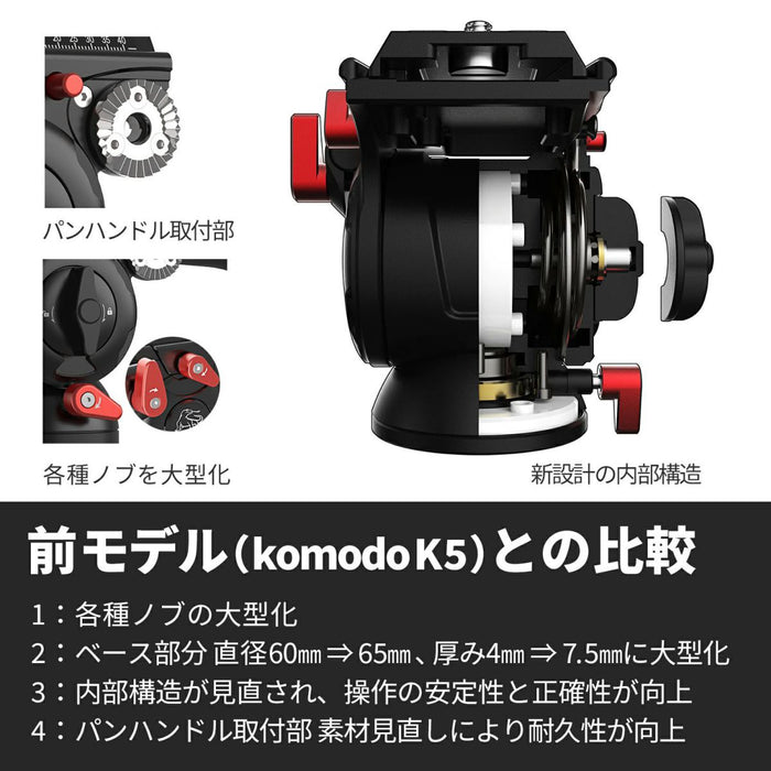 iFootage K-5S ビデオ雲台 KOMODO K-5S