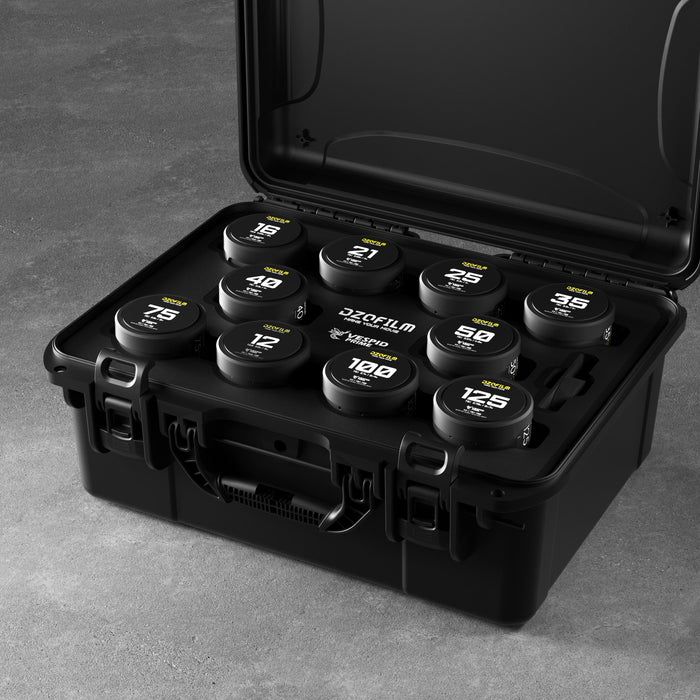 DZOFilm DZO-VPS10PL Vespid 10レンズキット PLマウント 12/16mm T2.8+21/25/35/40/50/75/100/125mm T2.1(EFマウント付属)