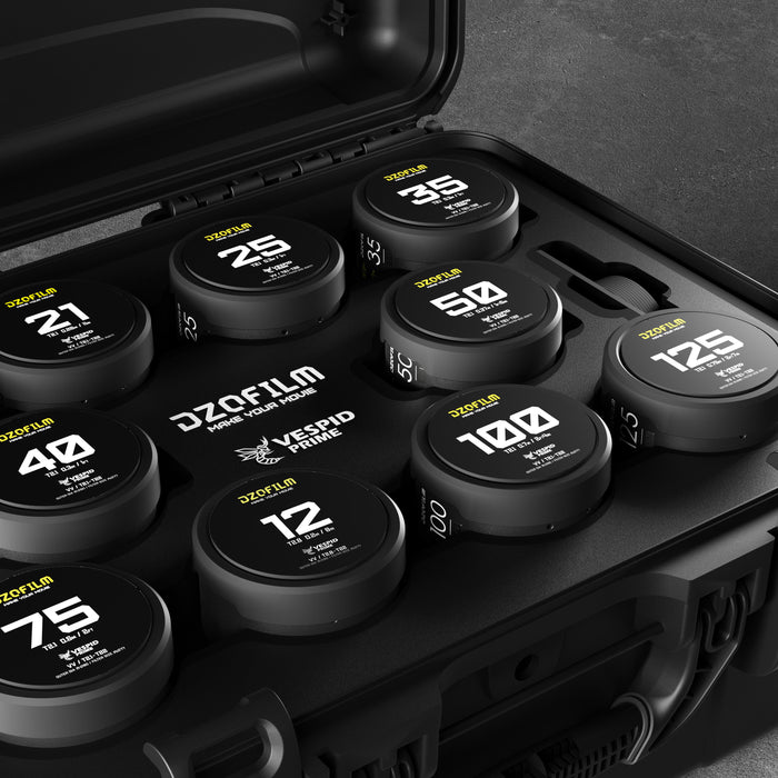 DZOFilm DZO-VPS10PL Vespid 10レンズキット PLマウント 12/16mm T2.8+21/25/35/40/50/75/100/125mm T2.1(EFマウント付属)