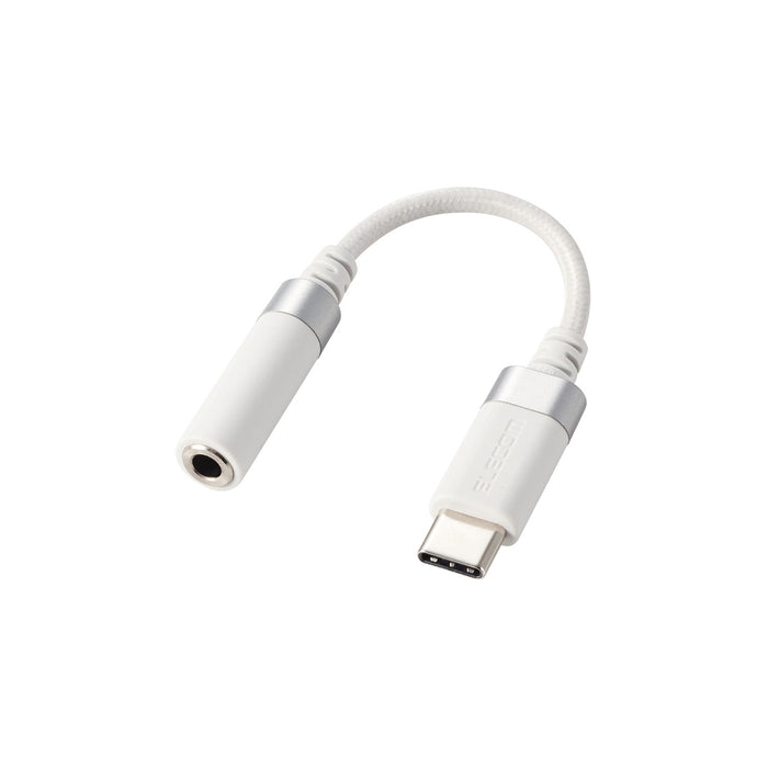 ELECOM AD-C35SDWH ハイレゾ対応 USB Type-C変換ケーブル(高耐久モデル) DAC搭載 ホワイト