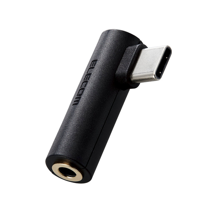 ELECOM MPA-C35DDBK DAC付き USB Type-C(TM) to 3.5mm音声変換アダプター 直挿し ブラック