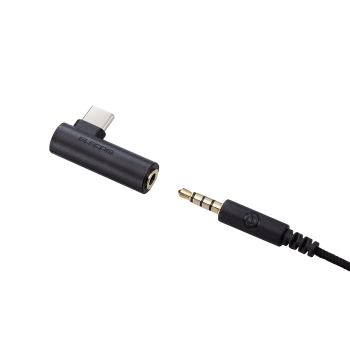 ELECOM MPA-C35DDBK DAC付き USB Type-C(TM) to 3.5mm音声変換アダプター 直挿し ブラック