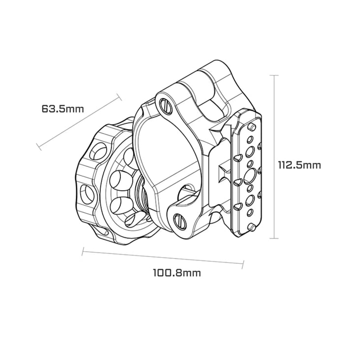 Tilta TA-SRC-NATO-B 50mm Speed Rail Clamp to NATO Adapter - Black