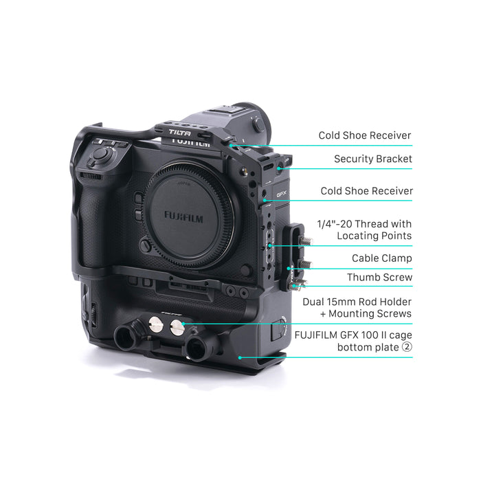 Tilta TA-T62-A-B Camera Cage for Fujifilm GFX100 II Lightweight Kit  - Black