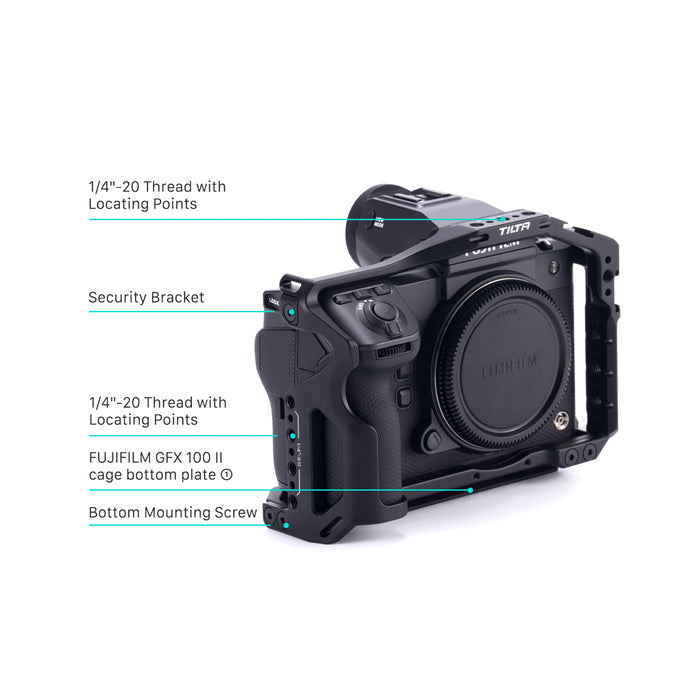 Tilta TA-T62-A-B Camera Cage for Fujifilm GFX100 II Lightweight Kit  - Black