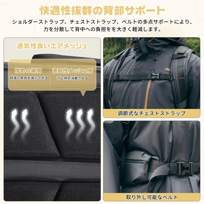 Ulanzi B012GBB1 BP10 ハードシェルカメラバックパック 35L