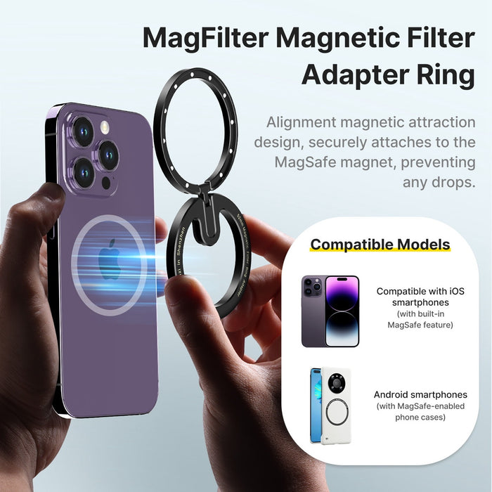 Ulanzi M020GBD1 HP013 52mm MagFilter マグネティックカラーフィルター(1/4 Black Soft-Focus)