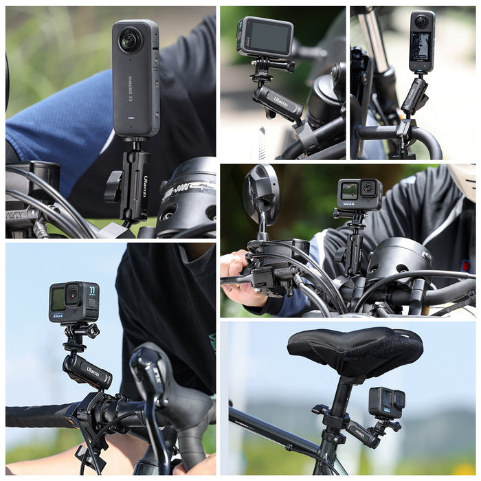 Ulanzi C018GBB1 ハンドルバークランプマウント(GoPro/Insta360/Osmo Pocket 3/Osmo Pocket 4/アクションカメラ対応)
