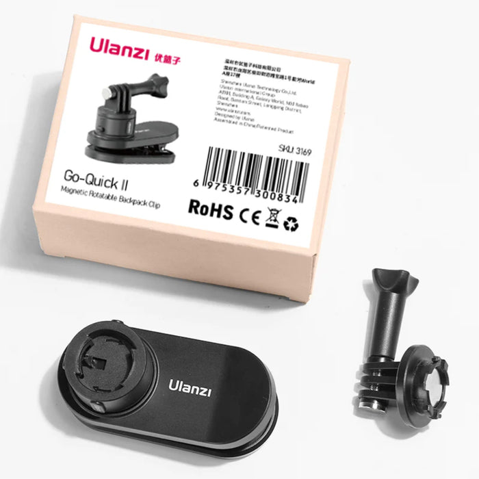 Ulanzi 3169 Go-Quick II マグネット式クイックリリースバックパックストラップマウント