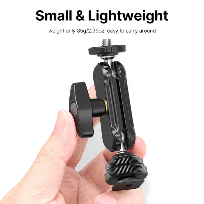 Ulanzi 2954 コールドシューマウント付きダブルボールヘッド