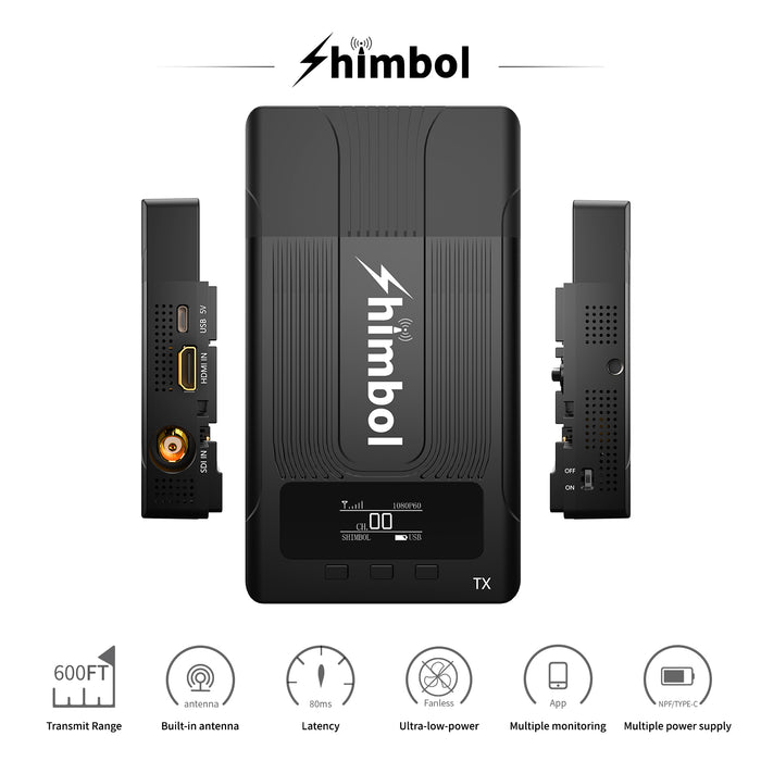 Shimbol ZO600S SDI/HDMI ワイヤレス映像伝送システム