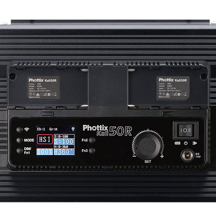 Phottix Kali 50R RGB LED Light 色温度調整可能 パネル型RGBLEDライト