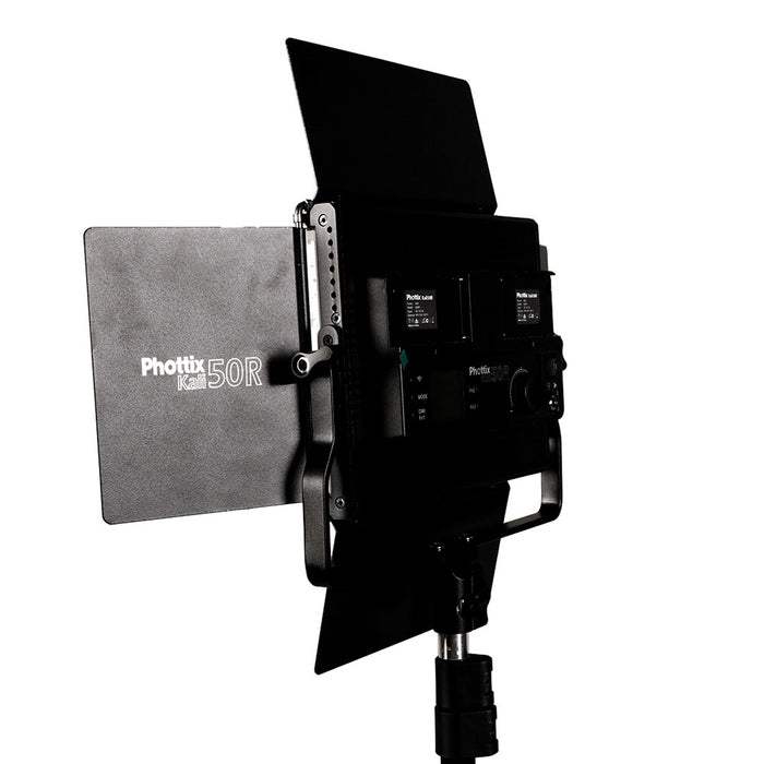 Phottix Kali 50R RGB LED Light Twin Kit Set 色温度調整可能 パネル型RGBLEDライト ツインキット(ライト×2/スタンド×2/ソフトケース)