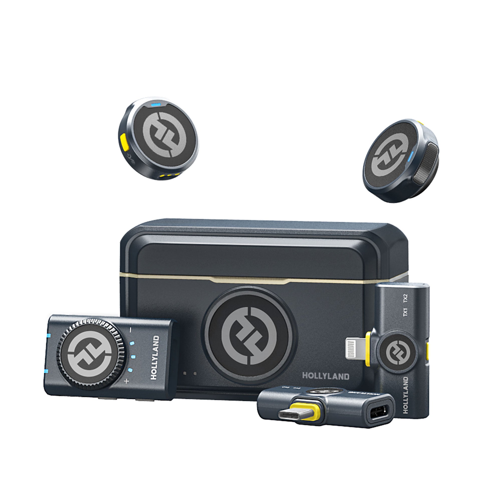 Hollyland 超軽量ワイヤレスラべリアマイクロホンシステム(Combo Ver.)Lark M2 Combo