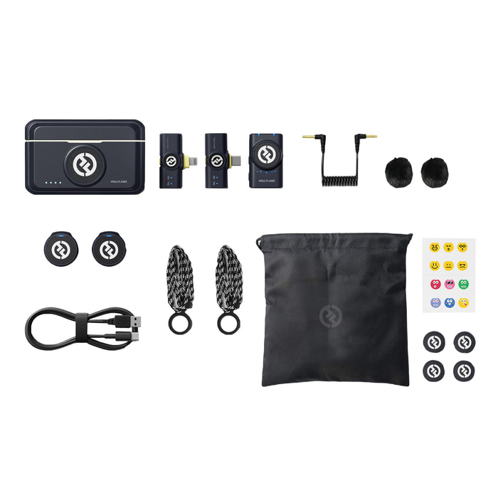 【ブラックフライデー2025】Hollyland ワイヤレスラべリアマイクロホンシステム Lark M2 Combo(シャインチャコール)