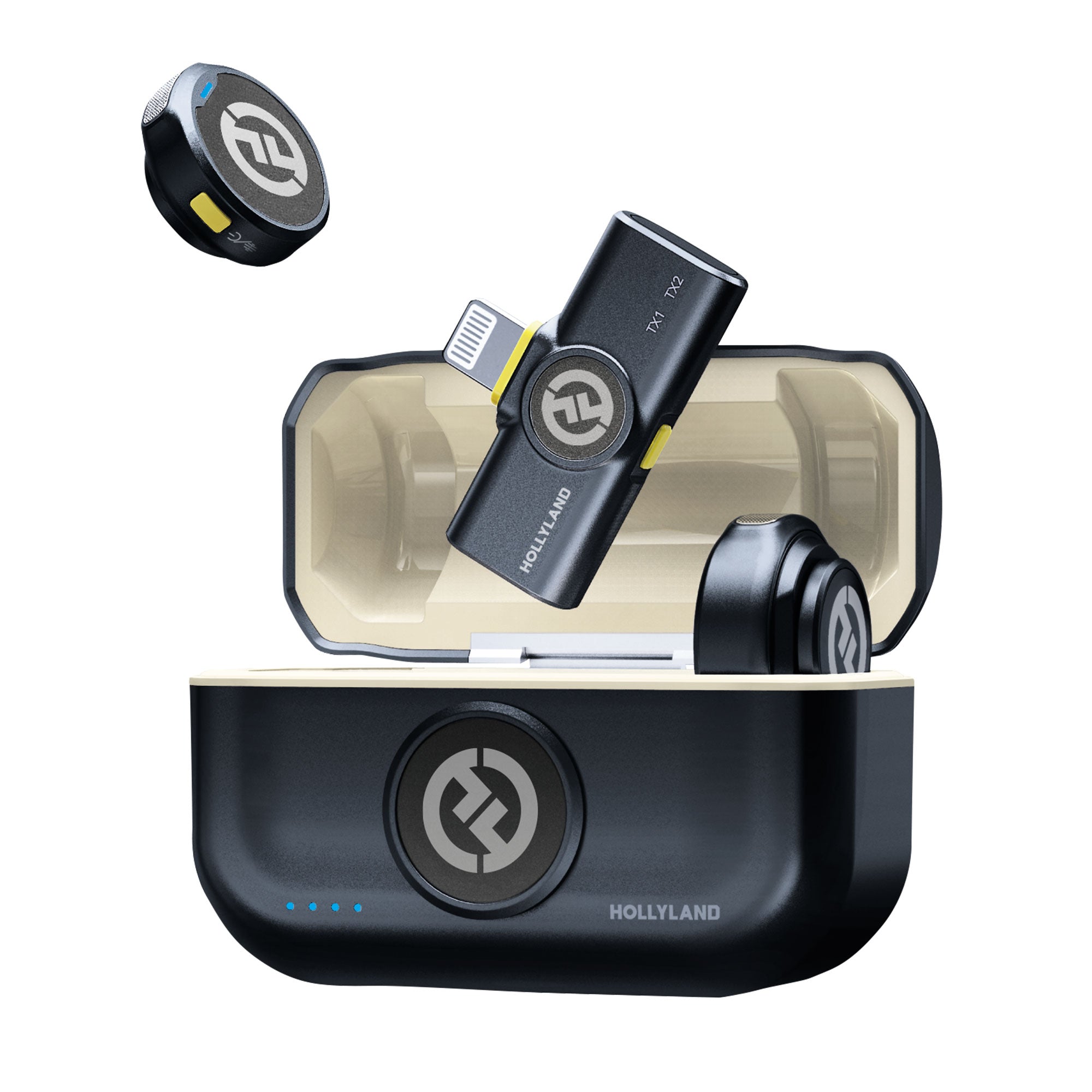 Hollyland 超軽量ワイヤレスラベリアマイクロホンシステム(Mobile Lightning Ver.) Lark M2 Lightning Plug