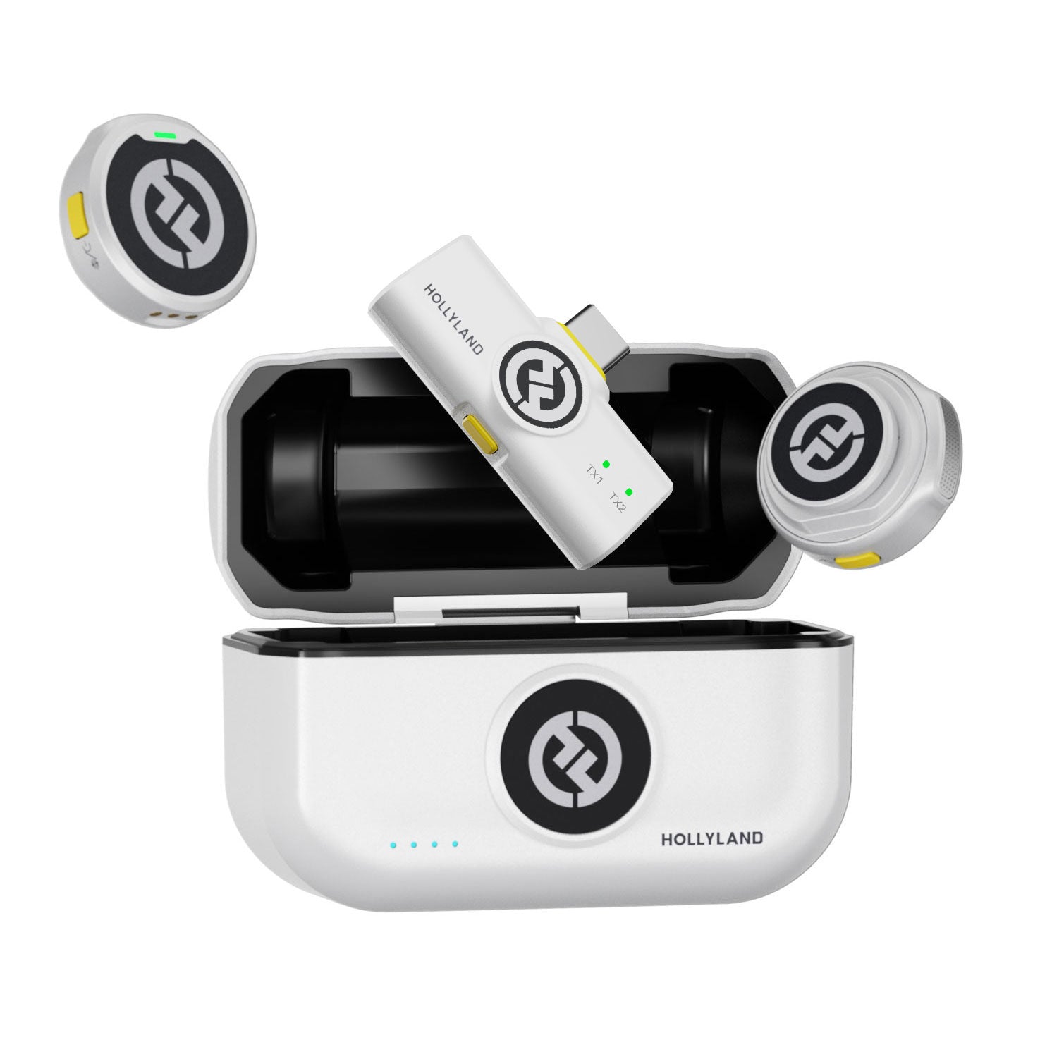 Hollyland 超軽量ワイヤレスラベリアマイクロホンシステム(Mobile USB-C Ver. /アイボリーホワイト) Lark M2 USB-C Plug/Ivory White