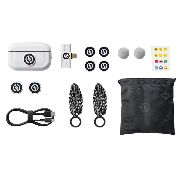 Hollyland ワイヤレスラベリアマイクロホンシステム Lark M2 Mobile USB-C Ver.(アイボリーホワイト)