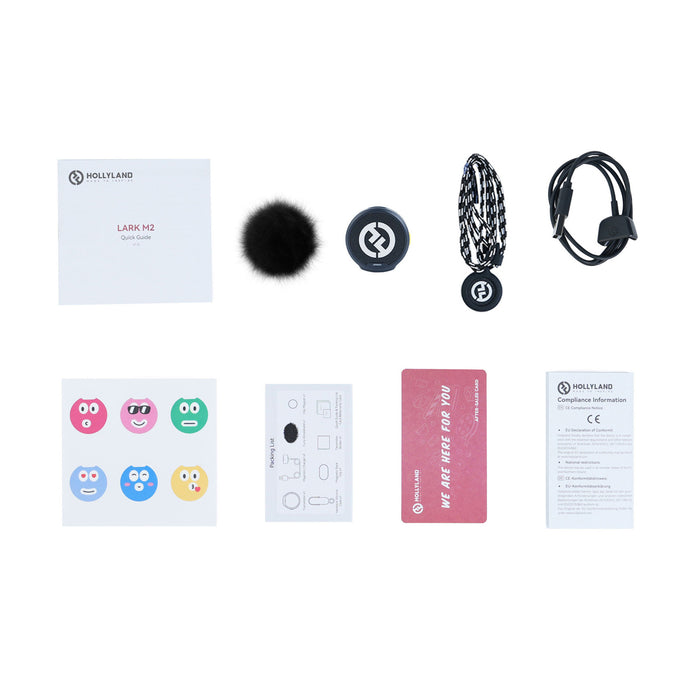 Hollyland ワイヤレスラベリアマイクロホンシステム Lark M2 送信機(シャインチャコール)