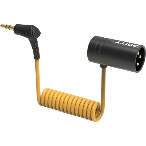 Deity Microphones DTA0211D60 V-Link 3.5mm TRS オス to XLR 3ピン オス マイクアダプターケーブル (12インチ)