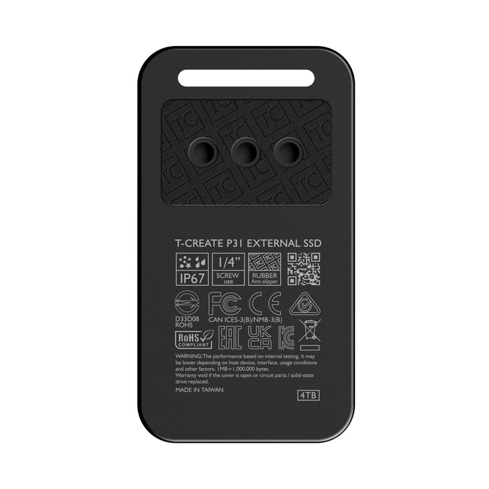 TeamGroup TPSEFY004T0C302 T-CREATE CinemaPr P31 4TB External SSD Black
