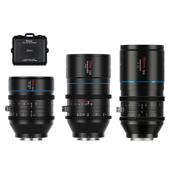 SIRUI Venus 1.6 x 3 SET A-RF-JP アナモルフィックレンズ 1.6x Full Frame 3本セット(35/75/150mm) RF